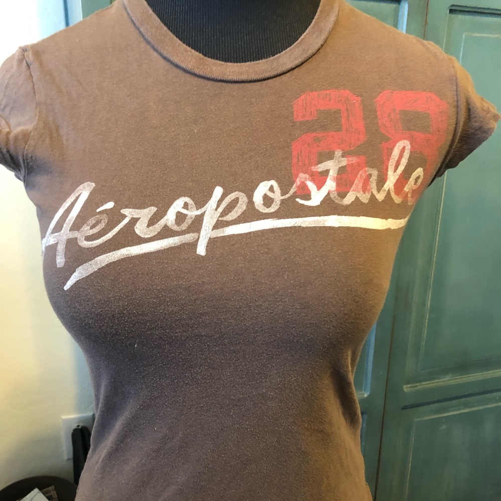 Brown Aeropostale shirt
